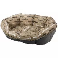 Подушка для собак и кошек Ferplast Sofa Cushion 6 73х55х27 см коричневый с надписями