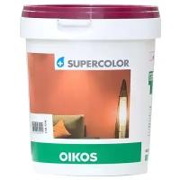 Краска акриловая Oikos Supercolor матовая бeлый 1 л 1.57 кг