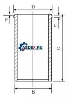 GOETZE 1404004000 14-040040-00_гильза сухая D135 HF7.651.05 RVI R/AE 385/420 MIDR 06.35.40 J/L/M/N /1/3