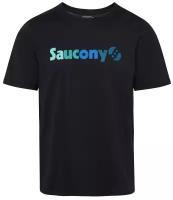 Футболка Saucony, размер S, black