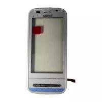 Тачскрин (сенсор) для Nokia C6-00 в сборе с рамкой (белый)