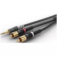 Кабель аудио 1xMini Jack - 2xRCA Sommer Cable HBP-3SC2-0150 1.5m