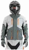 Куртка текстильная DRAGONFLY Эндуро Freeride Grey/Orange