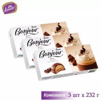 Десерт Bonjour Souffle со вкусом капучино, Комплект 3 шт