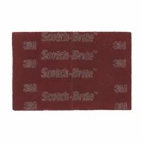 Красный абразивный шлифовальный лист 3M™ Scotch-Brite™ арт. 7447 (Скотч брайт) A VFN P360, 158x224 мм, 3 шт