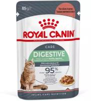 Royal Canin Digest Sensitive пауч для кошек с чувствительным пищеварением (кусочки в соусе) Мясо, 85 г. упаковка 28 шт