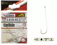 Крючок LIDER CARLISLE (NIC) №12 (уп.10шт) 1410-012 / для рыбалки/ рыболовный
