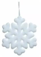 Снежинка белая, 20х2.3 см, пеноплекс, Kaemingk