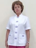 Куртка женская, производитель Фабрика швейных изделий №3, модель М-515, рост 164, размер 52, цвет белый с сиреневой отделкой
