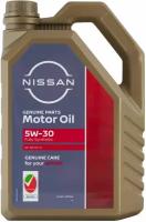 Моторное масло Nissan Genuine Motor Oil 5W-30 Синтетическое 4 л KLAPJ05304