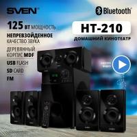 АС HT-210, черный (125 Вт, Bluetooth, пульт, дисплей, FM, USB, SD, Optical, Coaxial)