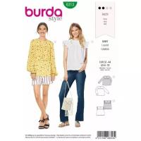 Выкройка Burda 6313, блузка-рубашка с рисунком и рубашка с рюшами