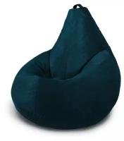 MyPuff кресло-мешок Груша, размер XL-Компакт, мебельный велюр, морская глубина
