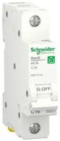 Автоматический выключатель Systeme Electric (schneider Electric) SCHNEIDER ELECTRIC RESI9 (АВ) С 16А 1P 6000А, R9F12116