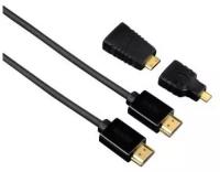 Кабель аудио-видео Hama H-54561 HDMI (m)/HDMI (m) 1.5м. Позолоченные контакты черный (00054561)