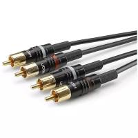 Кабель аудио 2xRCA - 2xRCA Sommer Cable HBP-C2-0030 0.3m