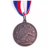 Командор Медаль тематическая «Плавание», бронза, d=3,5 см