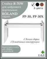 Стойка R-70W для цифрового пианино ROLAND FP-30, ROLAND FP-30X, белая