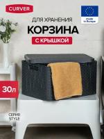 Контейнер для пикника CURVER с крышкой Rattan Style Box L