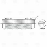 TRIALLI FTI55280 виброкомпенсатор ВЫХ. Трубы (гофра) 55X280 INTERLOCK (FTI 55280)