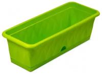 Ящик балконный для цветов 58см под. зеленый сиена apC173-03-ЗЕЛ / балконный ящик для цветов