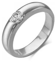 PLATINA jewelry Обручальное кольцо из белого золота с бриллиантом 01-1262-00-101-1120-30