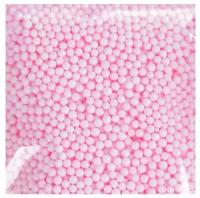 Наполнитель для шаров и слаймов «Пенопласт», 0,3 см, 20 г, цвет розовый, микс