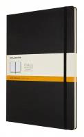 Блокнот Moleskine Classic 130х210, 192 листов в линию QP110, черный, цвет бумаги бежевый