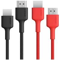 Кабель Aukey Impulse HDMI 2.0 (CB-H01) High-Speed HDMI Cable 4K 60Hz (6.6ft 2-Pack)