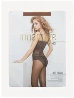 Колготки Innamore Fleur, 40 den, с ластовицей, с шортиками, размер 4, бежевый