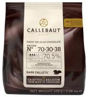Горький темный шоколад Callebaut 70,5% 70-30-38-E0-D94, 400 г