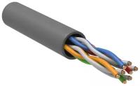 ITK Кабель связи витая пара U/UTP (24AWG) кат.5е 4х2х0.51 ож PVC (305м) сер. (м) ITK LC1-C5E04-111