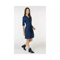 Платье AScool VD2101 женское Цвет Синий Однотонный р-р 44
