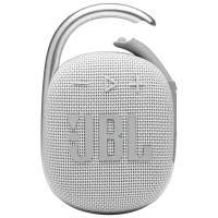 Колонка порт. JBL Clip 4 белый 5W 1.0 BT 15м 500mAh (JBLCLIP4WHT)