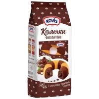 Пирожное KOVIS Колечки с шоколадно-ореховым кремом, 240 г, 6 шт. в уп