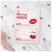 Маска-патч, CARE LIP & EYE HYDROGEL PATCH, Mijin, 8809220802546