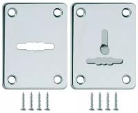 Декоративная накладка на сув. замок Fuaro (Фуаро) ESC081/082-CP-8 сталь (хром) (1пара)
