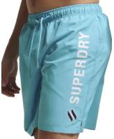 Плавательные шорты для мужчин SUPERDRY CODE APPLQUE 19INCH SWIM SHORT цвет AB3 Ocean blue размер XL