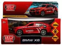 Модель X6-12SRT-RD BMW X6 спорт длина 12 см красный Технопарк в коробке