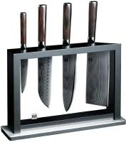 Набор кухонных ножей из дамасской стали HuoHou Damascus Kitchen KnifeSet (HU0073) RUS, черный