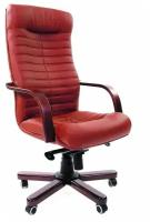 Компьютерное кресло Chairman 480 WD для руководителя, обивка: искусственная кожа, цвет: коричневый