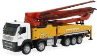 Металлический грузовик бетононасос HuiNa Toys 1:50 - HN1709-RED