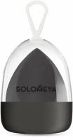 Solomeya Косметический спонж для макияжа со срезом Черный / Flat End blending sponge Black