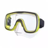 Маска для плавания SALVAS Geo Md Mask CA140S1GYSTH, размер Medium, желтая