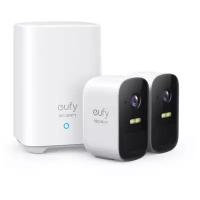 Комплект уличных беспроводных камер видеонаблюдения eufy Eufycam 2C, 2 шт. / Видеокамера с микрофоном для дома и дачи (T8831)