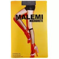 Капроновые гольфы Malemi Microrete gb, размер ONE SIZE, nero