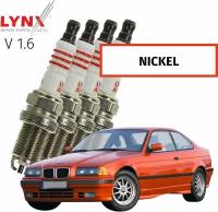 Свечи зажигания BMW 3-Series (3) E36 / БМВ 3 серии 1990-1992 1993 1994 1995 1996 1997 1998 1999 2000 V1.6 M43B16, M43B17 / никель, 4шт LYNXauto