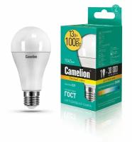 Эл. лампа светодиодная 13Вт LED13-A60/830/E27 (13W=100Вт 1045Lm) Camelion