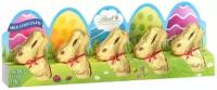 Шоколадные кролики LIndt Gold bunny к Пасхе, 50 г, 5 шт. (из Финляндии)