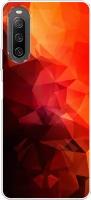 Силиконовый чехол на Sony Xperia 10 IV / Сони Иксперия 10 IV Красная геометрия